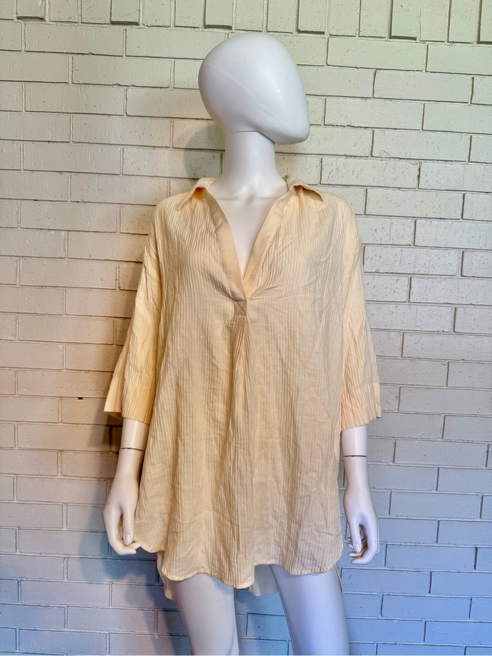 J.Crew Relaxed V-Neck Collared Tunic